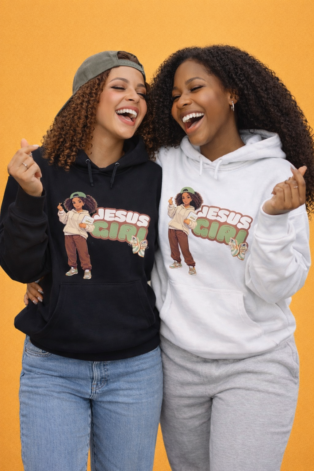 👉🏽 Hoodie Jesus Girl Blanc